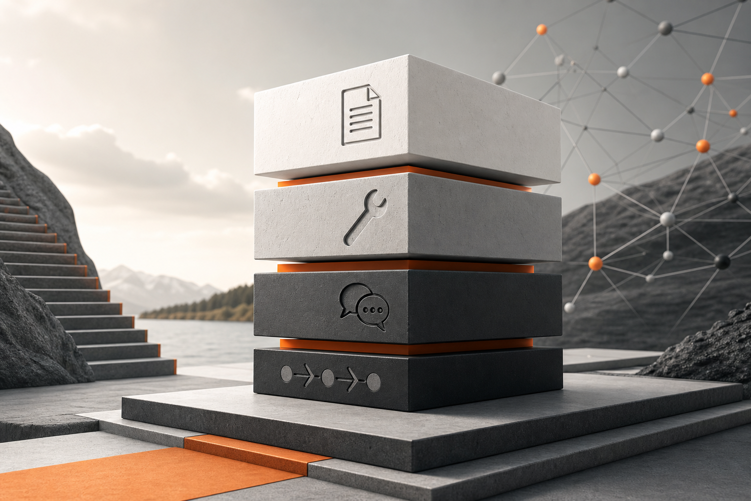 Orange and Black On-page vs Off-page SEO planning