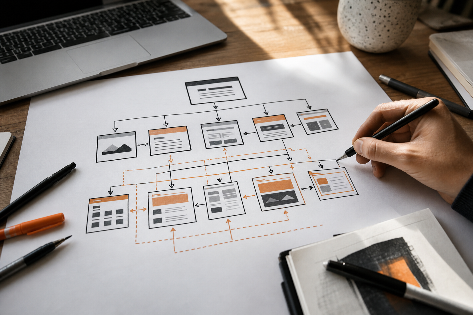 Orange and Black Content Strategy Planning Governance