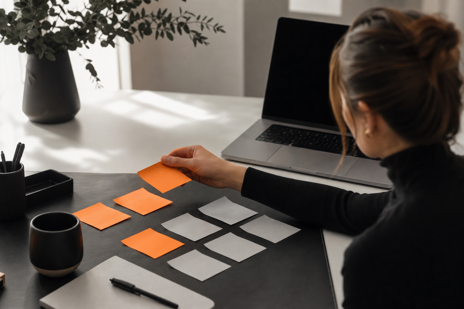 Orange and Black Vanity URL vs URL link choices