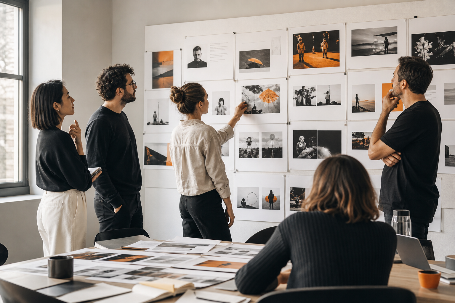 Orange and Black Content Strategy For Agencies editorial review