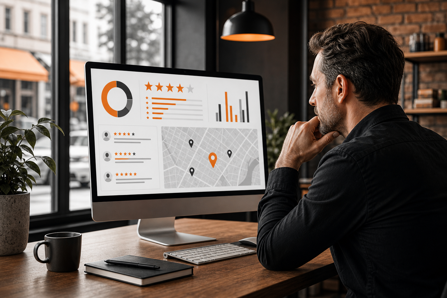 Orange and Black Online Reputation Management Audit