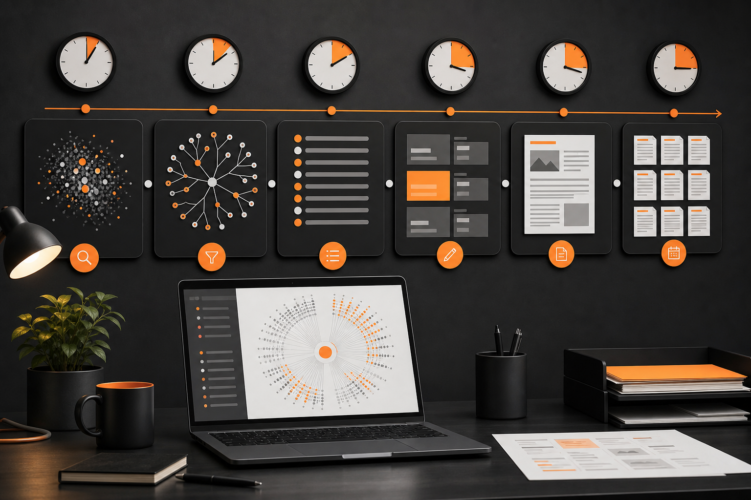 Orange and Black Answer The Public Workflow