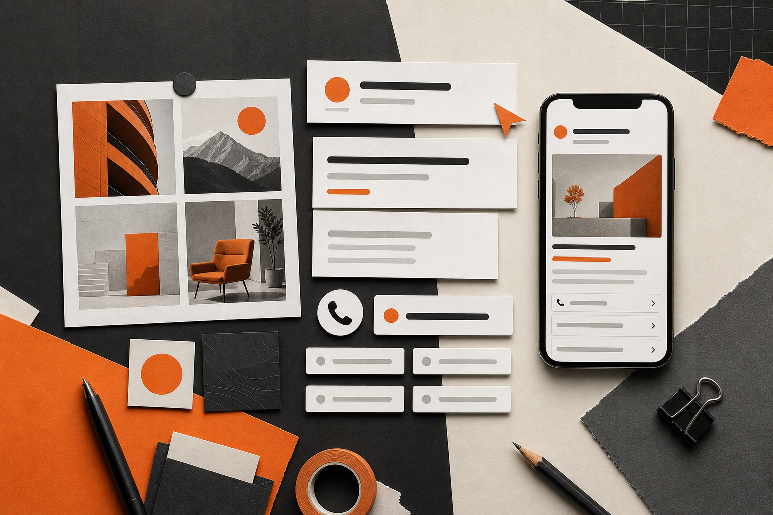 Orange and Black Google Ads Launch Checklist Preview