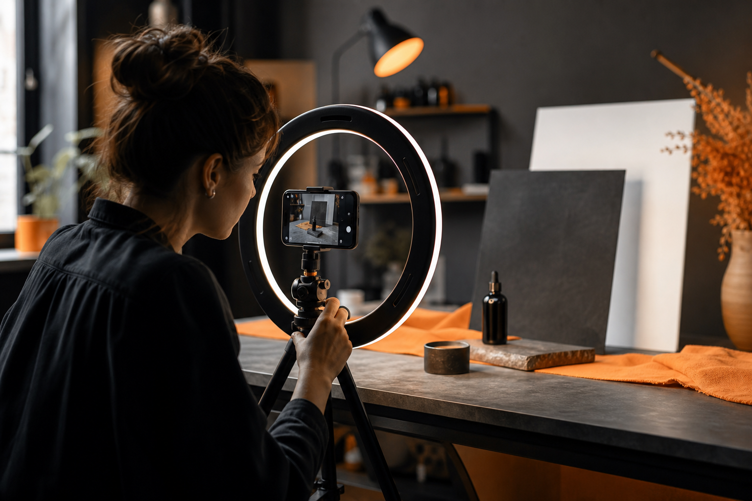 Orange and Black Meta Ads 3-Ad Test product video.