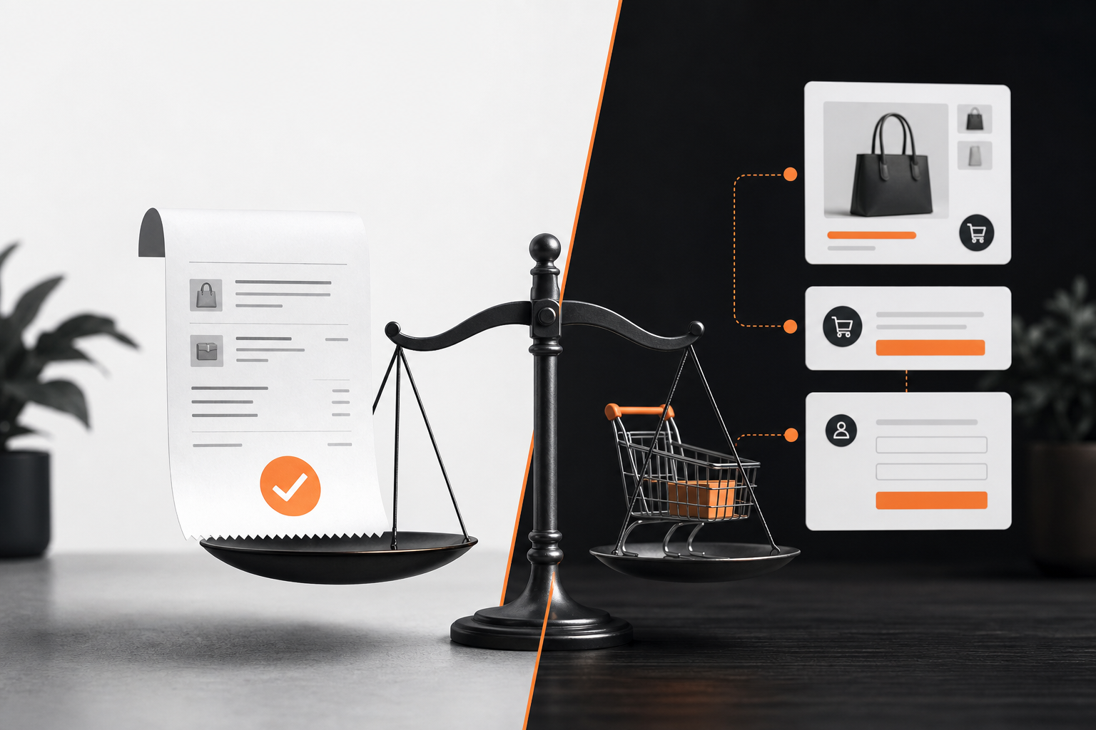 Orange and Black Landing Page Conversion Graphic