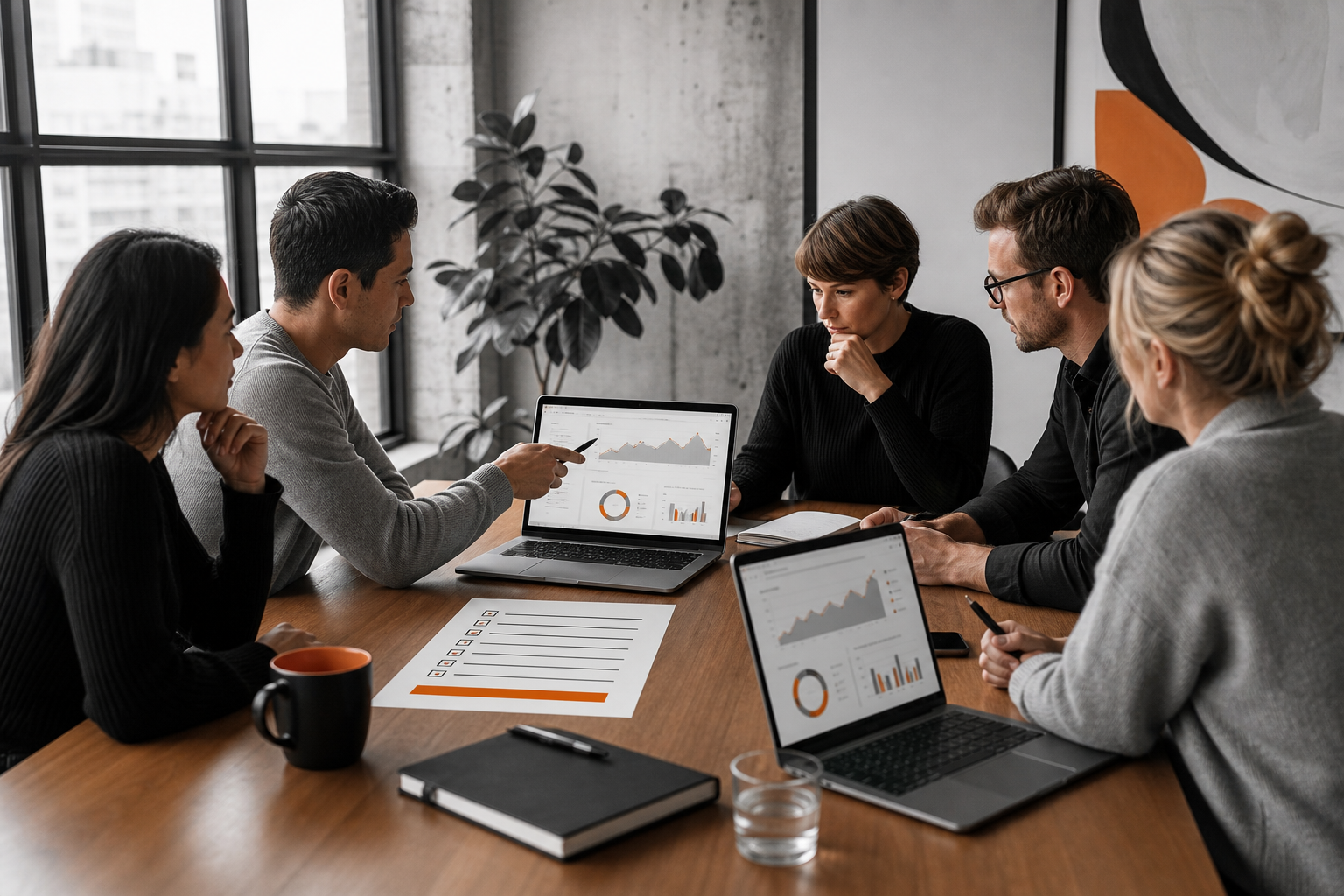 Orange and Black PPC Agency Team