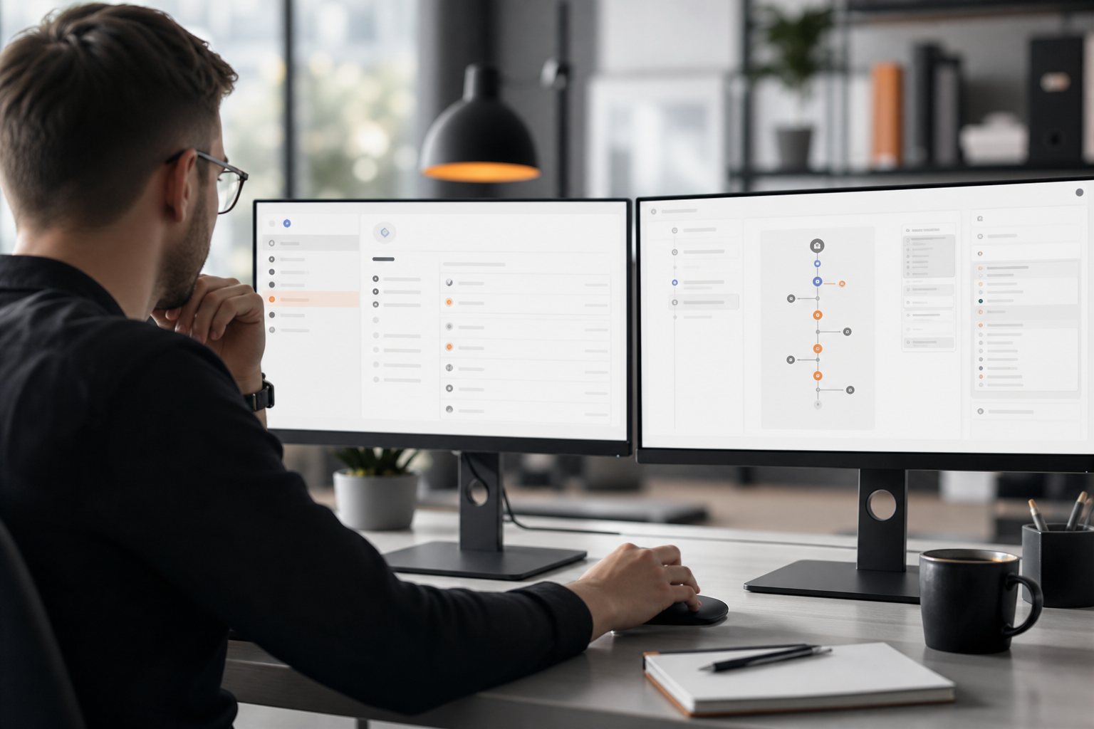 Orange and Black Google Ads Conversion Tracking Monitors