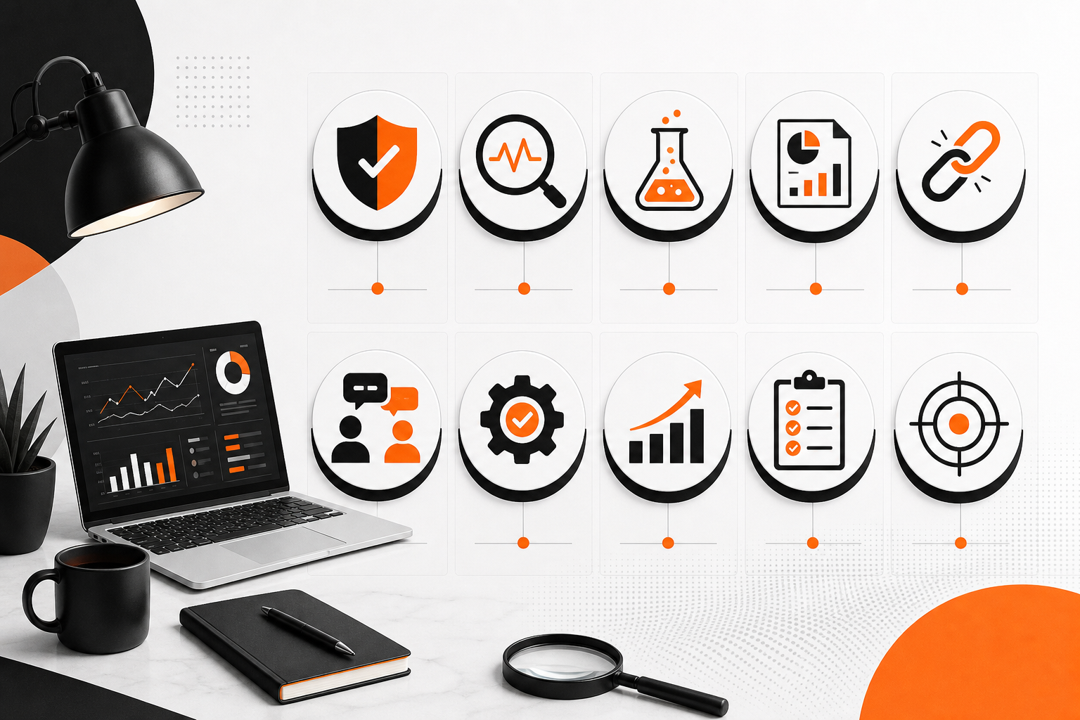 Orange and Black Best SEO Services Providers