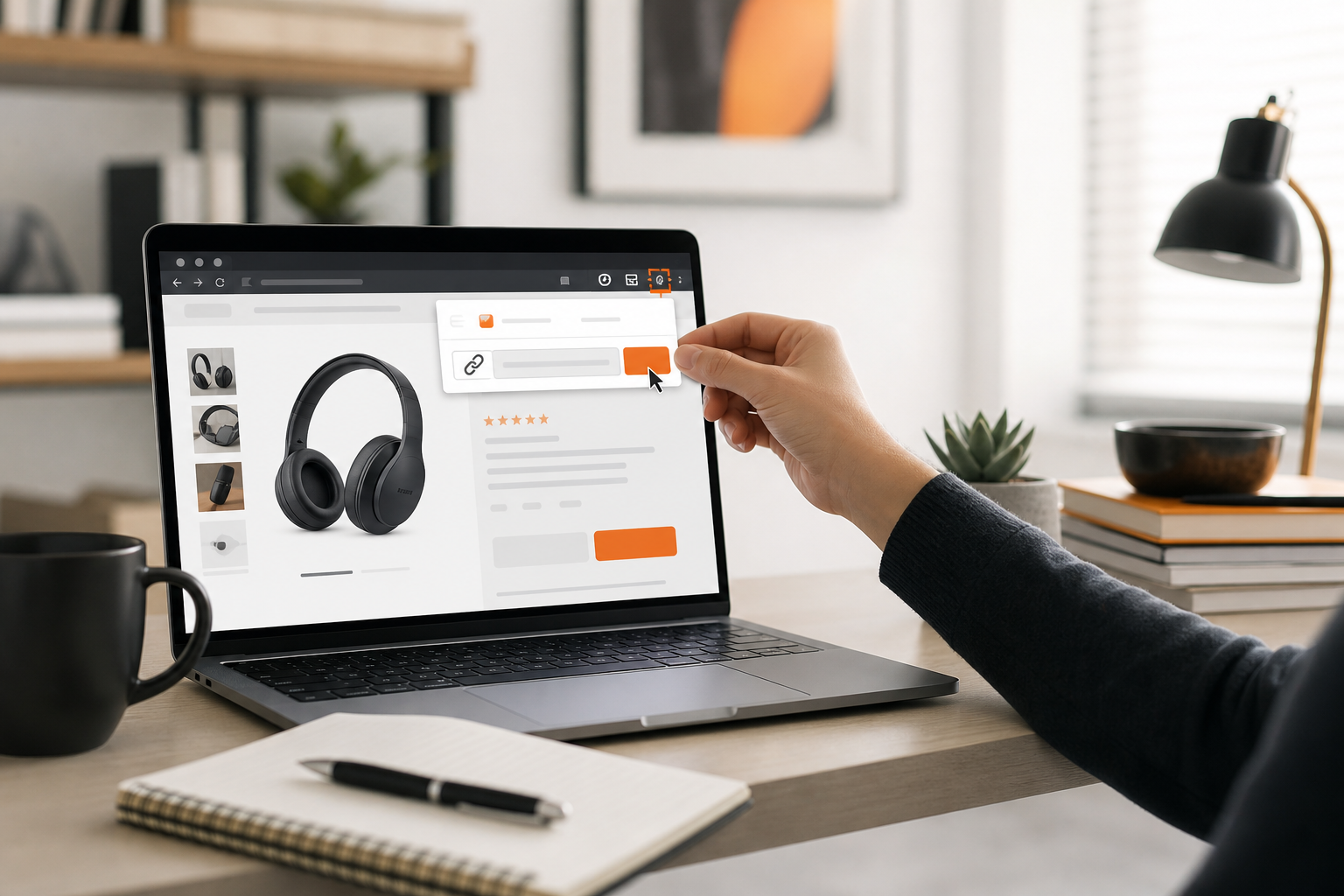 Orange and Black Amazon Associates Affiliate Link