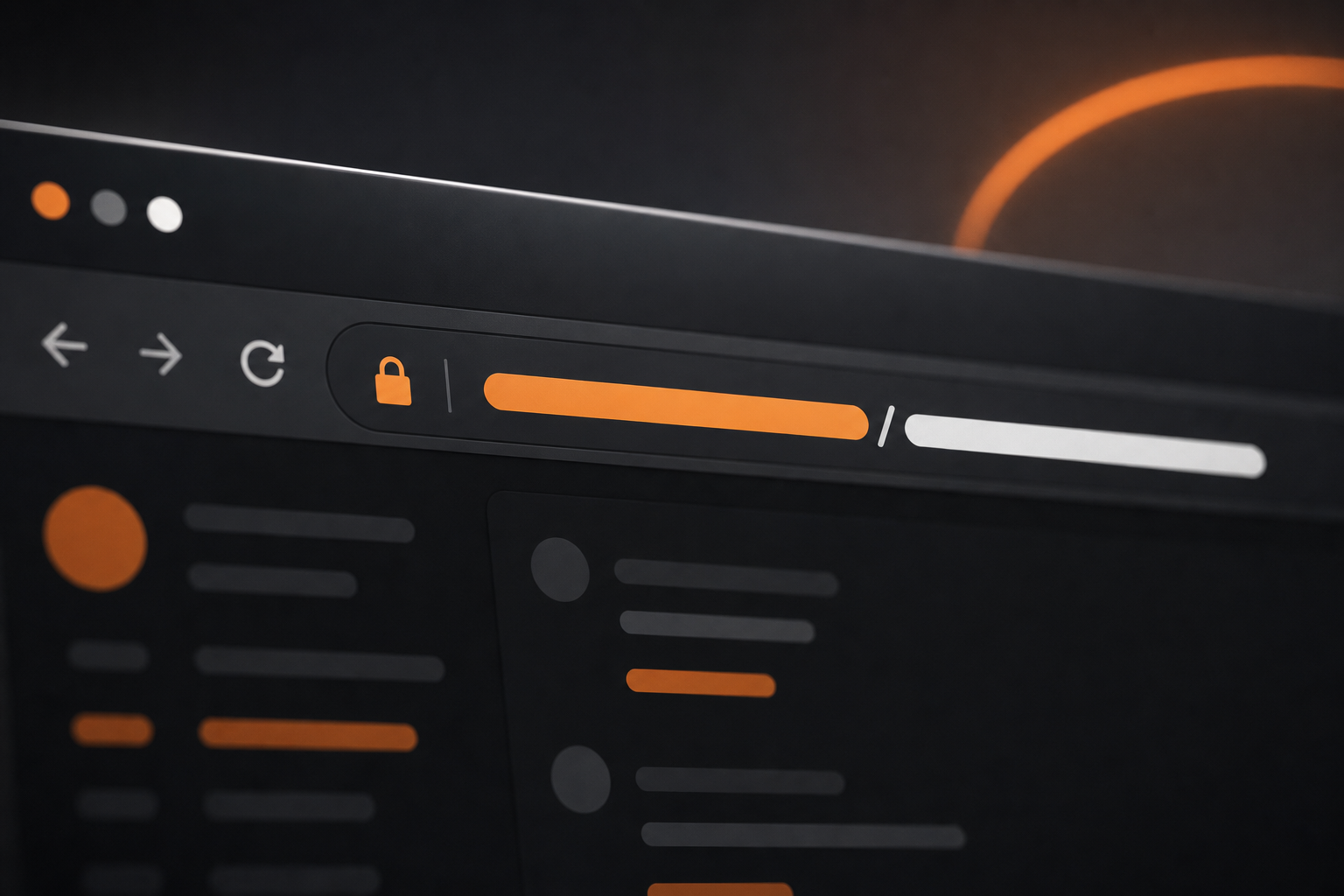 Orange and Black Discord Vanity URL address bar