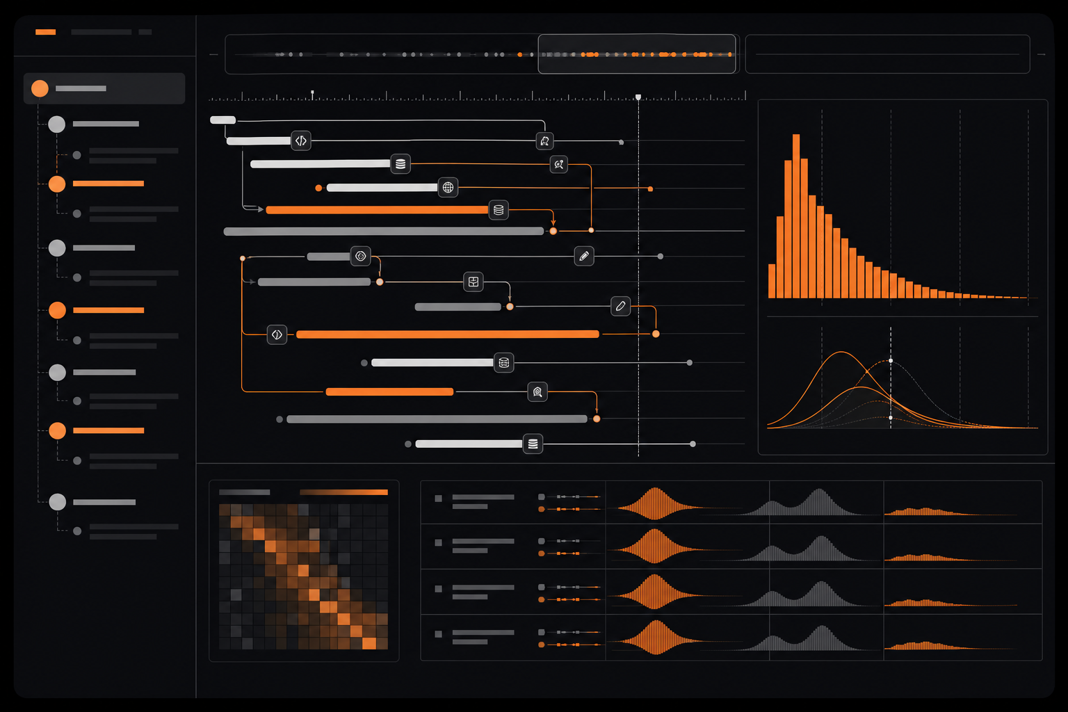Orange and Black Single-Agent vs Multi-Agent AI Dashboard