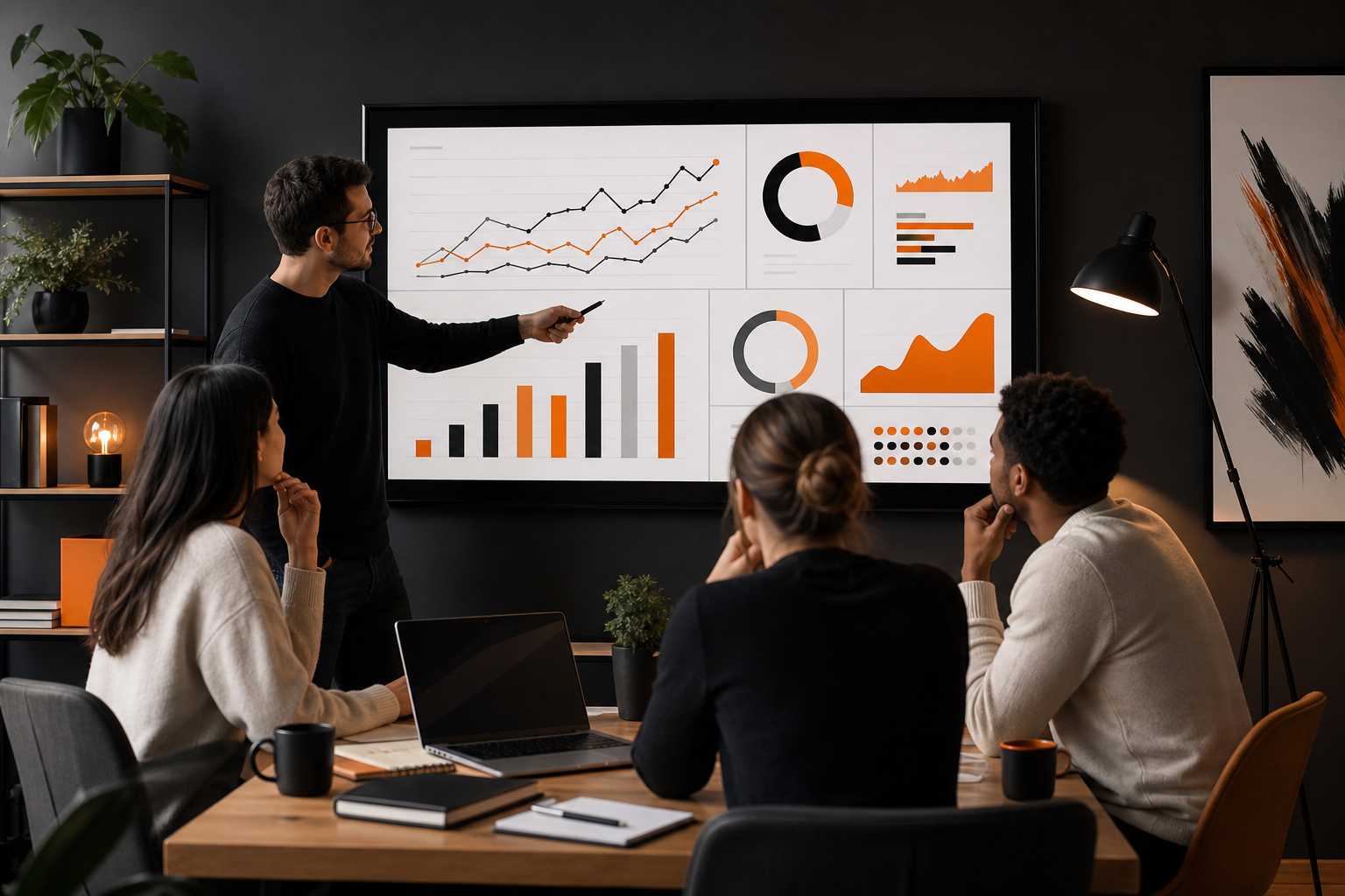 Orange and Black Amazon Associates Affiliate Program Team