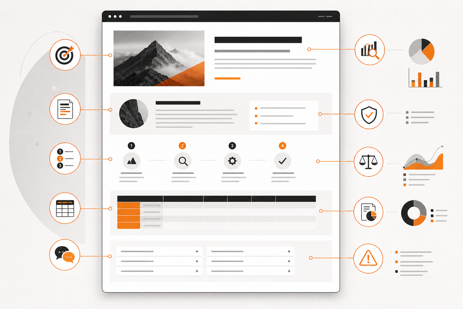 Orange and Black On-page vs Off-page SEO Checklist