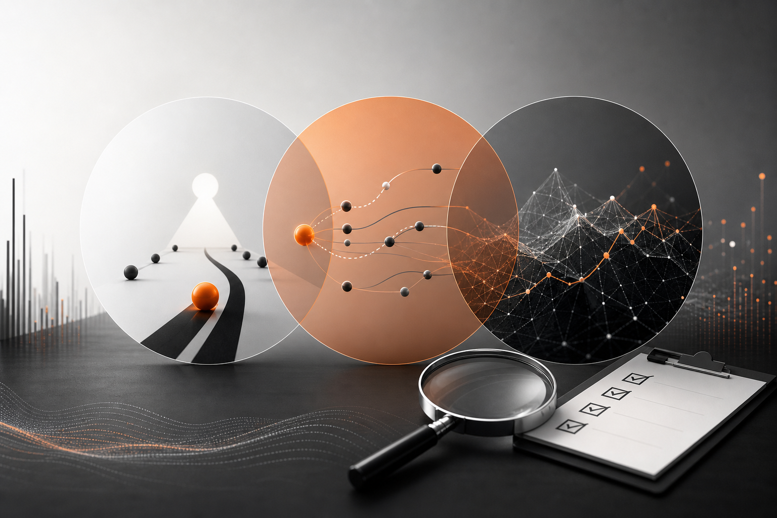 Orange and Black Content Marketing Agency attribution view