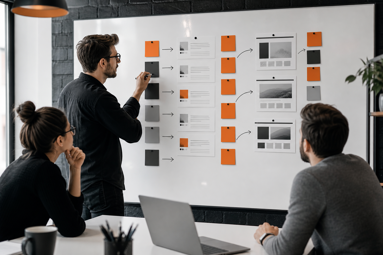 Orange and Black Google Ads Quality Planning