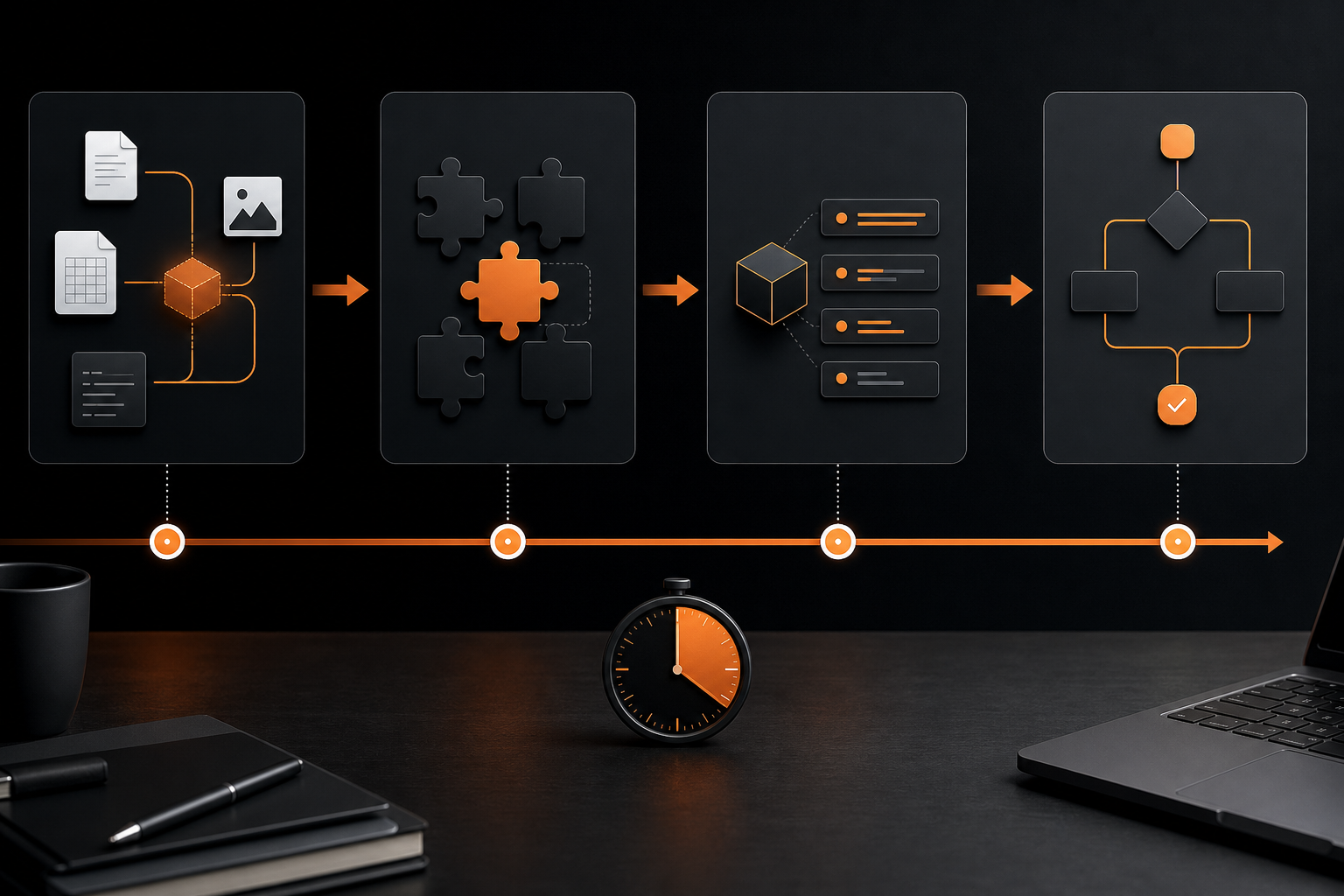 Orange and Black Codex Core features workflow