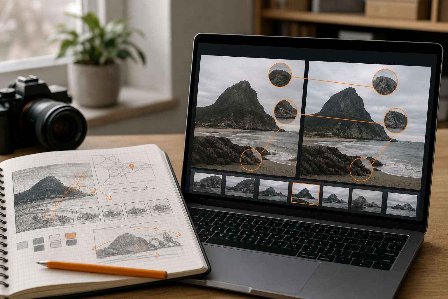 Orange and Black Reverse Video Search Document