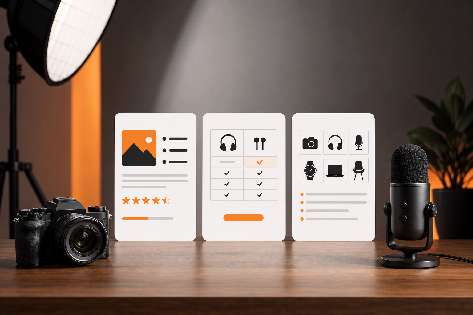 Orange and Black Amazon Associates Program Content Formats