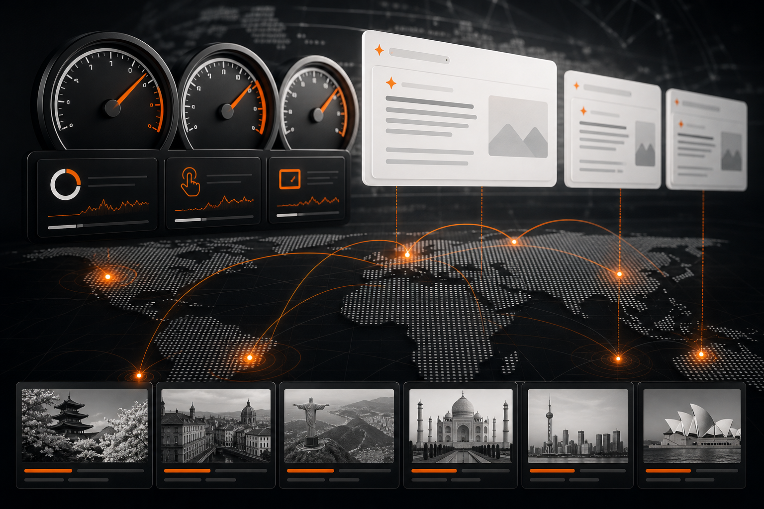 Orange and Black International SEO Performance