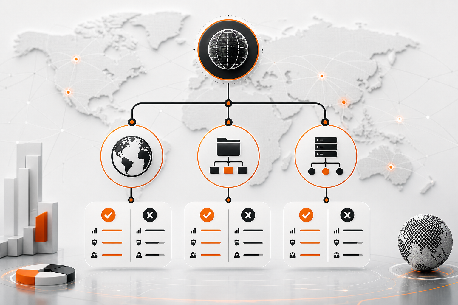 Orange and Black International SEO Decision Framework
