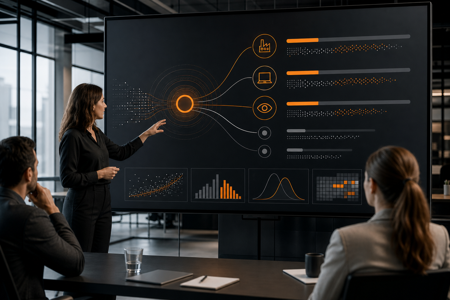 Orange and Black Big Data in Marketing signals