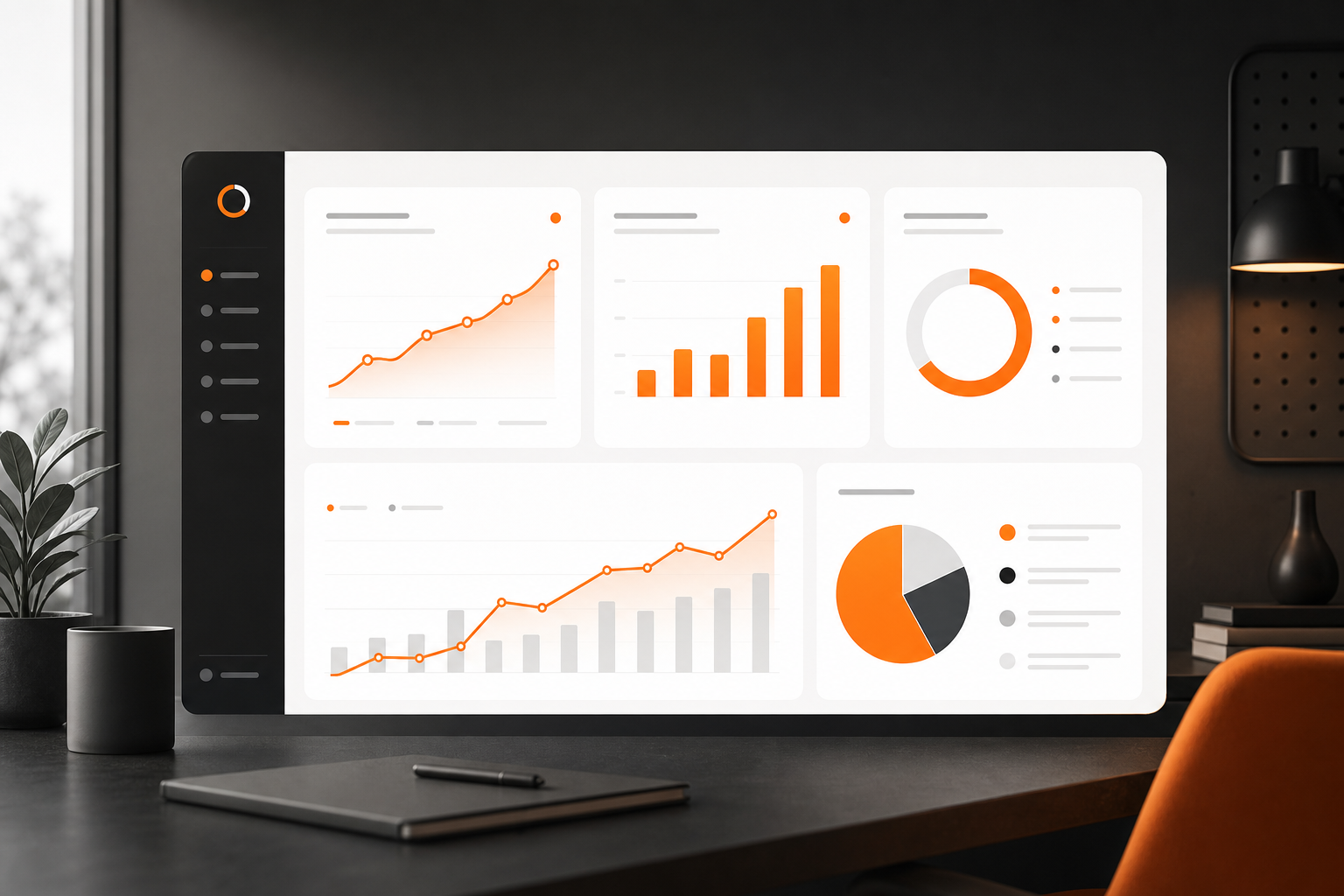 Orange and Black Local Service Ads Performance