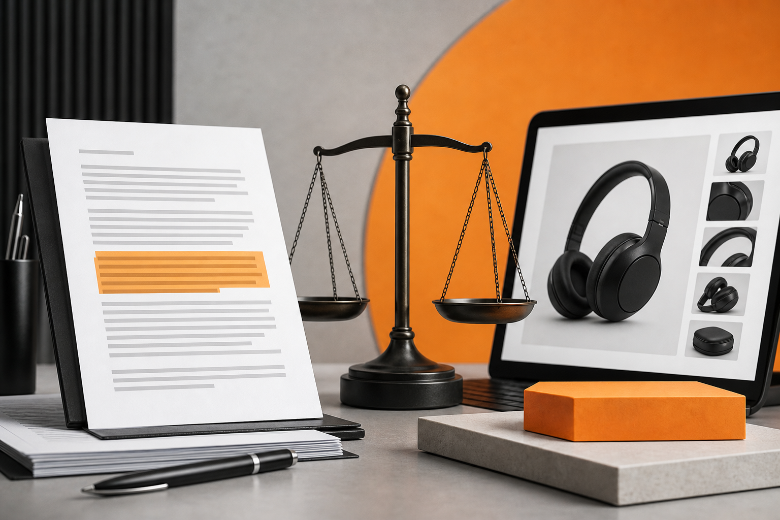 Orange and Black Amazon Associates Editorial Images