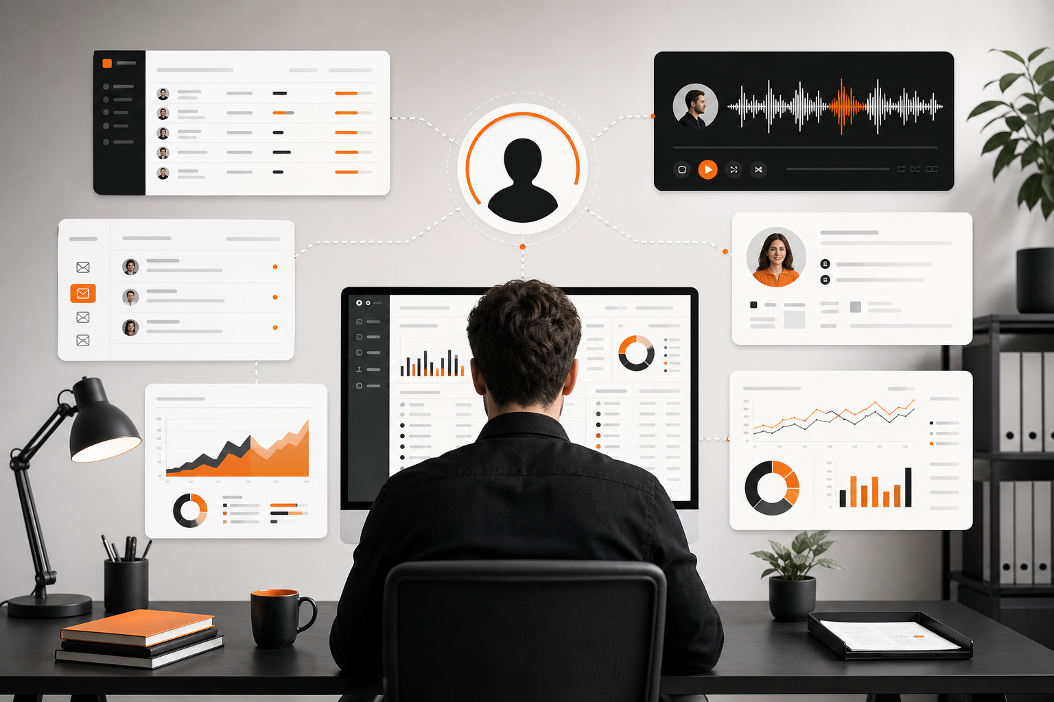 Orange and Black Contact Persona Analysis