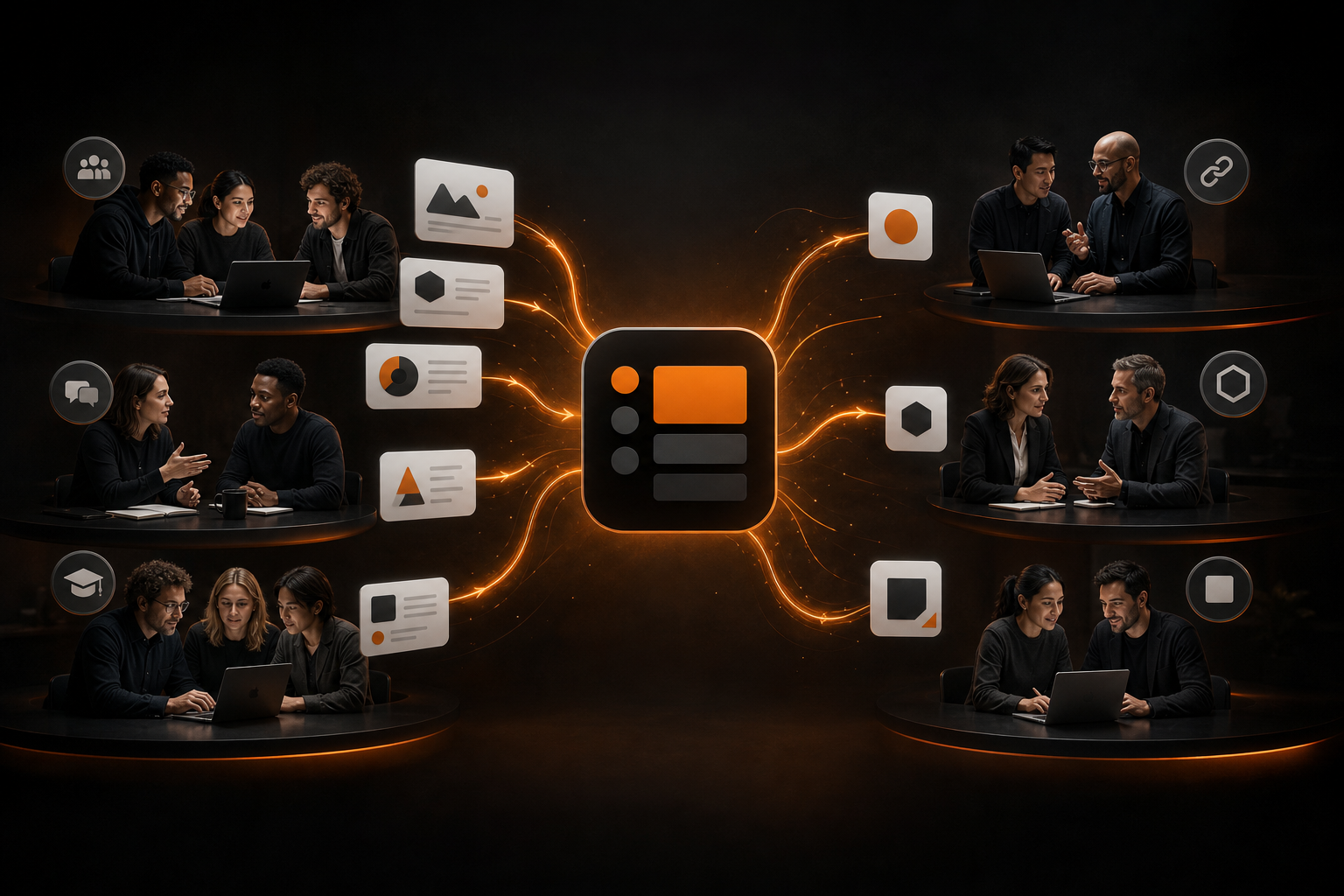 Orange and Black Content-led Growth for SaaS Community Distribution