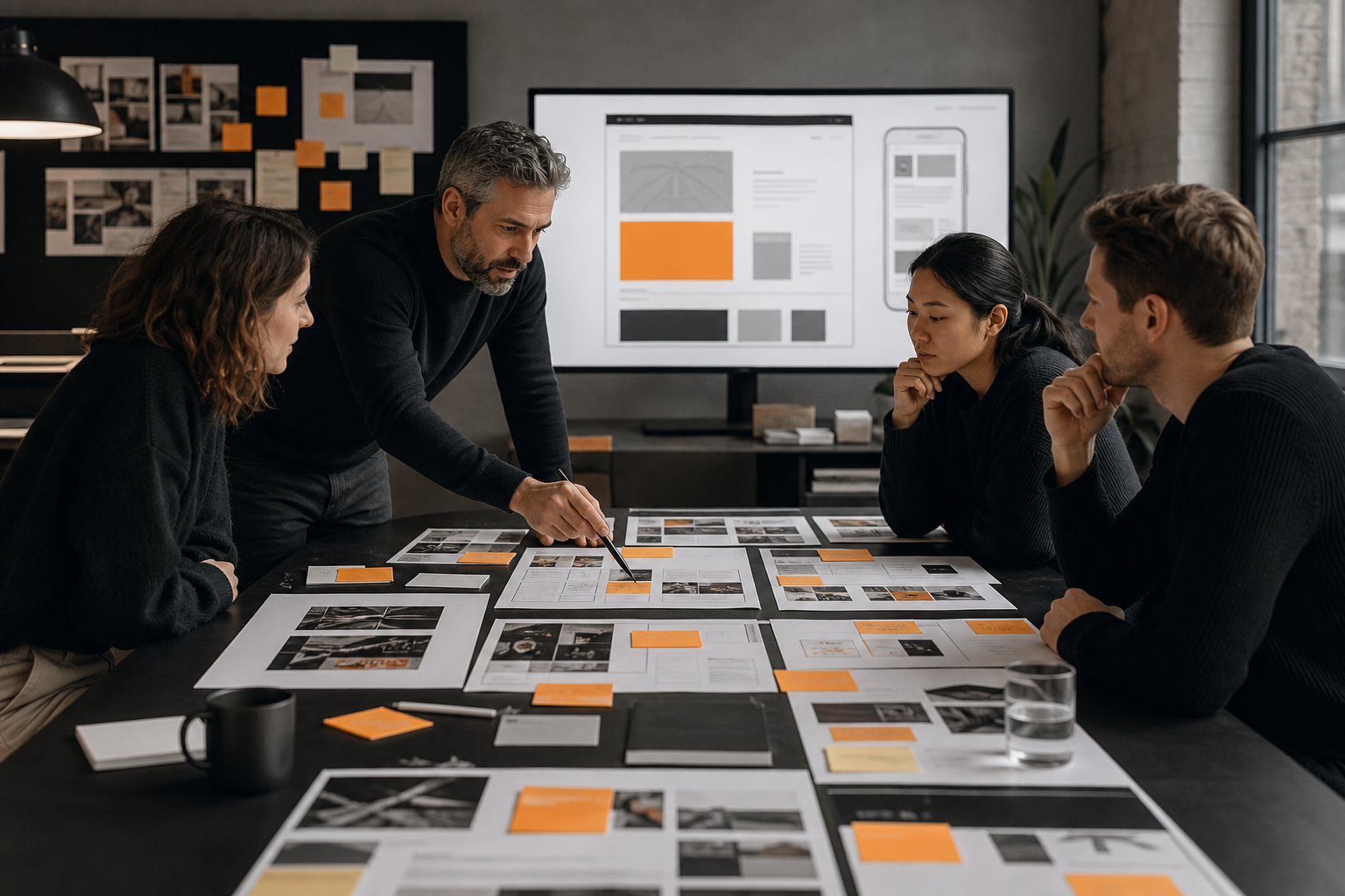 Orange and Black PPC Agency Collaboration