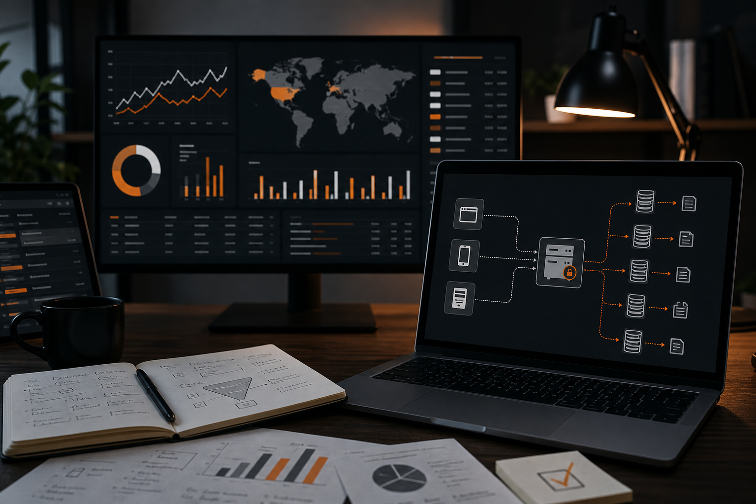 Orange and Black PPC Agency Analytics
